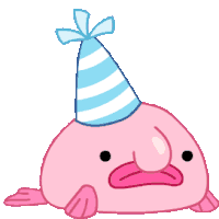 Blobfish Blobby Sticker - Blobfish Blobby Birthday Stickers