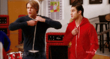 Glee Blaine Anderson GIF - Glee Blaine Anderson Sam Evans GIFs