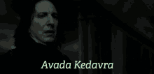 Avada Kedavra Snape GIF - Avada Kedavra Snape Harry Potter GIFs