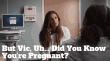 Station19 Carina Deluca GIF - Station19 Carina Deluca But Vic Uh Did You Know Youre Pregnant GIFs
