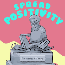 Spread Positivity Grandma Terry GIF - Spread Positivity Grandma Terry Mask GIFs