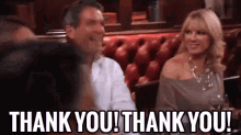 When Ur Prof Postpones A Test - "Thank You! Thank You!" GIF - Real House Wives Nyc Thankyou GIFs