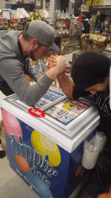 Dippin Dots Arm Wrestle GIF - Dippin Dots Arm Wrestle GIFs