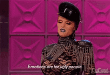 Willam Belli Emotions Are For Ugly People GIF - Willam Belli Emotions Are For Ugly People Rpdr GIFs