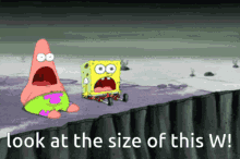 Look At The Size Of This W Spongebob GIF - Look At The Size Of This W Spongebob Patrick Star GIFs
