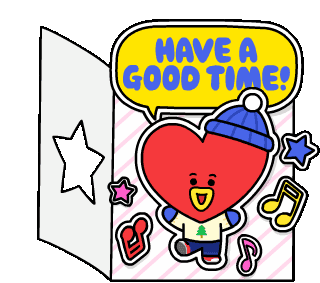 Bt21 Have A Good Time Sticker - Bt21 Have A Good Time Tata Stickers