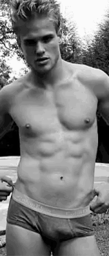 underwear model sexy muscles handsome