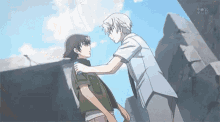 kiss anime shocked surprised