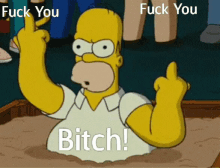 homer middle finger the simpsons fuck you homer middle finger the simpsons fuck you