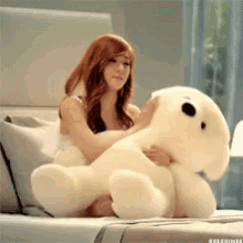 kpop tiffany snsd hug teddy bear