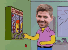Steven Gerrard Condom GIF - Steven Gerrard Condom Buying Condoms GIFs