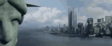 뉴욕 자유의여신상 조각상 바다 도시 해안가 GIF - New York Statue Of Liberty City GIFs