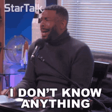 I Dont Know Anything Anymore Chuck Nice GIF - I Dont Know Anything Anymore Chuck Nice Startalk GIFs