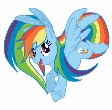 rainbow dash mlp my little pony cute smile