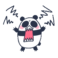 Panda  Angry Sticker - Panda  Angry  Outrage Stickers