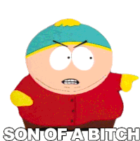 Son Of A Bitch Eric Cartman Sticker - Son Of A Bitch Eric Cartman South Park Stickers
