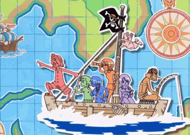 Bon Voyage One Piece Gif Bon Voyage One Piece Boat Discover Share Gifs