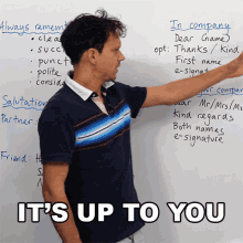 Its Up To You Learn English With Benjamin GIF - Its Up To You Learn English With Benjamin Its Your Decision GIFs