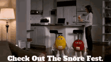 M And Ms Red GIF - M And Ms Red Check Out The Snore Fest GIFs