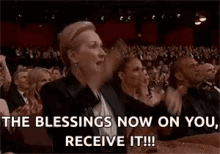 The Blessings Now On You Receive It Meryl Streep GIF - The Blessings Now On You Receive It Meryl Streep GIFs