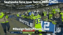 Tedric Thompson Seahawks GIF - Tedric Thompson Seahawks Dk Metcalf GIFs