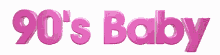 90s 90s baby pink 3d text animated text