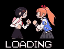 loading girls fight punch