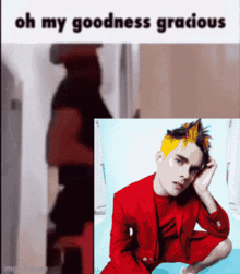 Oh My Goodness Gracious Awsten Knight GIF - Oh My Goodness Gracious Awsten Knight Waterparks GIFs