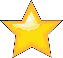 estrella star gold star five pointed star