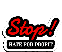 Stop Stop Hate For Profit Sticker - Stop Stop Hate For Profit Text Stickers