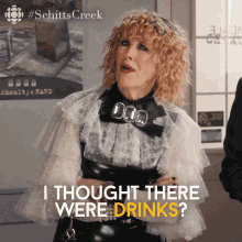 I Thought There Were Drinks Catherine Ohara GIF - I Thought There Were Drinks Catherine Ohara Moira GIFs