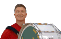 Playing Drums Simon Pryce Sticker - Playing Drums Simon Pryce The Wiggles Stickers