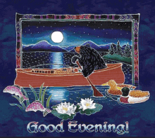 Good Evening Bear GIF - Good Evening Bear Boat Ride GIFs