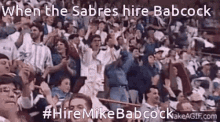 babcock sabres mike fans