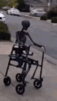 skeleton wheelchair