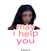 May I Help You Sticker Sticker - May I Help You Sticker Help Kaavala Stickers