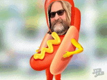 Mustard Hotdog GIF - Mustard Hotdog Sandwich GIFs