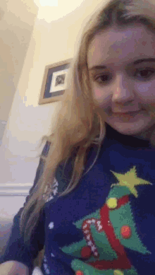 Katierorychappy Christmas Sweater GIF - Katierorychappy Christmas Sweater Christmas Lights GIFs
