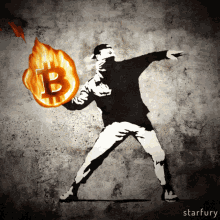 Bitcoin Banksy GIF - Bitcoin Banksy Fire GIFs