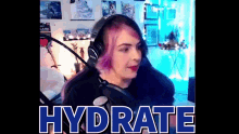 rachael messer hydrate water stream meme