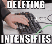 Deleting Intensifies Linus Sebastian GIF - Deleting Intensifies Linus Sebastian Linus Tech Tips GIFs
