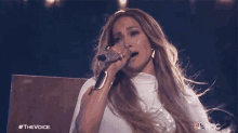 Singing Jennifer Lopez GIF - Singing Jennifer Lopez The Voice GIFs