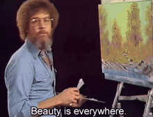 Bob Ross Painting GIF - Bob Ross Painting Beauty GIFs