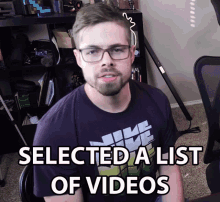 Selected A List Of Videos Choice GIF - Selected A List Of Videos Choice Collection GIFs