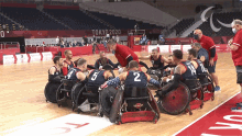 Huddle Usa Wheelchair Basketball Team GIF - Huddle Usa Wheelchair Basketball Team Wethe15 GIFs