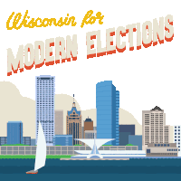 Wisconsin For Modern Elections Wisconsin Gif Sticker - Wisconsin For Modern Elections Wisconsin Gif Vote By Mail Stickers