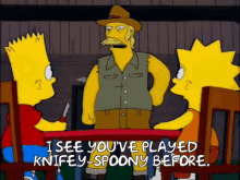 Simpsons Knifey Spooney GIF - Simpsons Knifey Spooney Australia GIFs