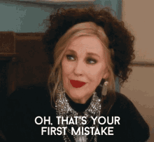 thats your first mistake first mistake moira rose moira schitts creek