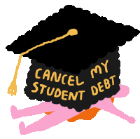 Student Loans Student Debt Sticker - Student Loans Student Loan Student Debt Stickers