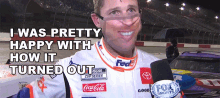 I Was Pretty Happy With How It Turned Out Denny Hamlin GIF - I Was Pretty Happy With How It Turned Out Denny Hamlin Nascar GIFs